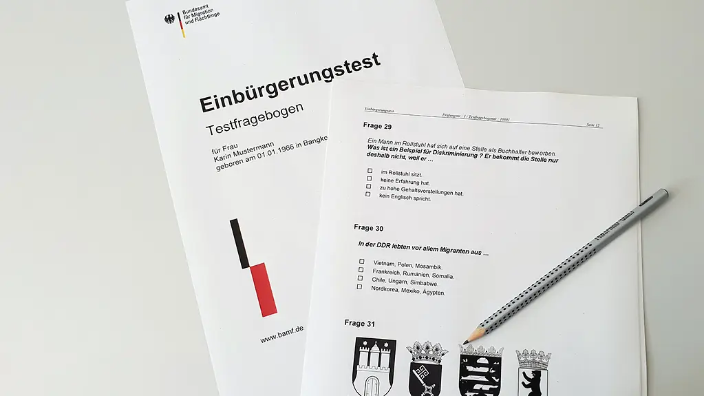 Einbürgerungstest Fragebogen