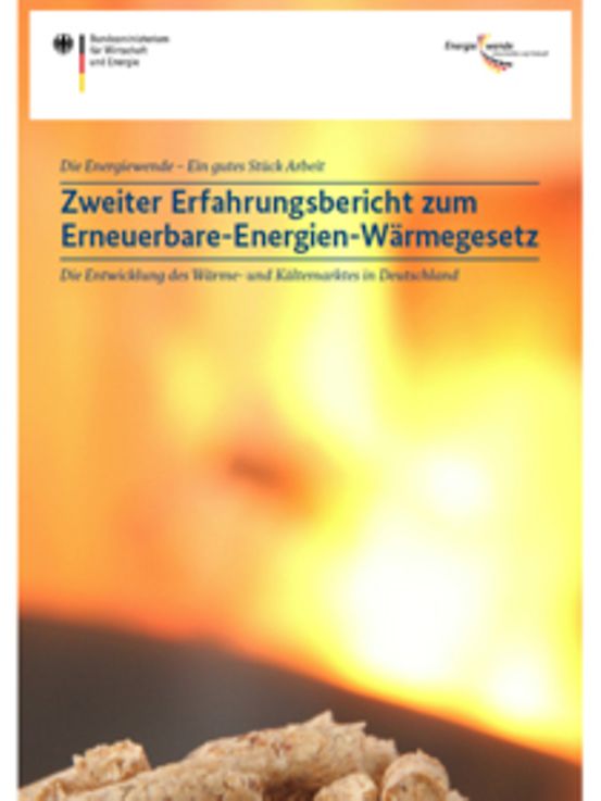 Titelbild der Publikation "Zweiter Erfahrungsbericht zum Erneuerbare-Energien-Wärmegesetz"
